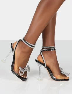 Glimmer Black Wrap Around Diamante Bow Square Toe Heels -Chic Step Shop 0002 e9ed22ba b378 48ba 8df5 c8d790e63dd1