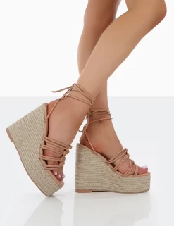 Chakkra Nude PU High Heeled Sandal Espadrilles Wedges -Chic Step Shop 00066 bcf4fa8e 7e0e 4abe a620 57cdb28893a4