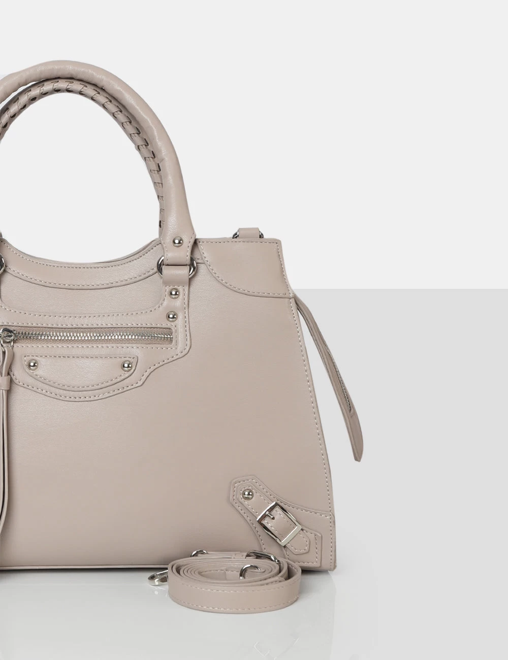 The Willa Nude Zip Detail Tote Bag 3 The Willa Nude Zip Detail Tote Bag - Image 3