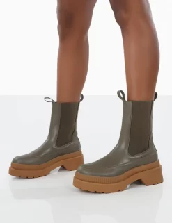 Rise Khaki Platform Chunky Rubber Sole Chelsea Boots 6 Rise Khaki Platform Chunky Rubber Sole Chelsea Boots -Chic Step Shop 00191 b7dc888a a407 413e a057 212c5602c094
