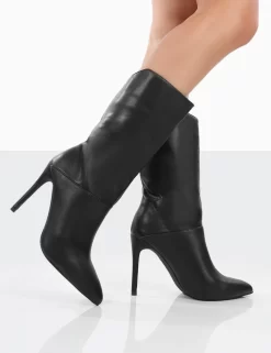 Lisel Black PU Pointed Toe Stiletto Heeled Ankle Boots 7 Lisel Black PU Pointed Toe Stiletto Heeled Ankle Boots -Chic Step Shop 0020 d78c7800 0cd9 4d22 b67c 8a43ae210dd1
