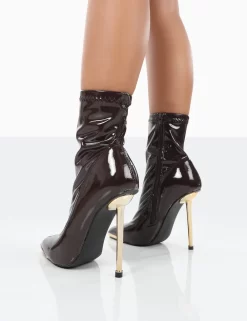 Player Choc Patent Stiletto Heel Ankle Boots 6 Player Choc Patent Stiletto Heel Ankle Boots -Chic Step Shop 0028 2e4ae62a 4e9f 4c77 a215 47c5432cae45