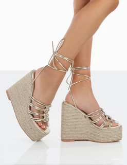 Chakkra Gold PU High Heeled Sandal Espadrilles Wedges 5 Chakkra Gold PU High Heeled Sandal Espadrilles Wedges -Chic Step Shop 0056 ae18f6a7 2f6a 4f84 94d1 66a14d8d47a5