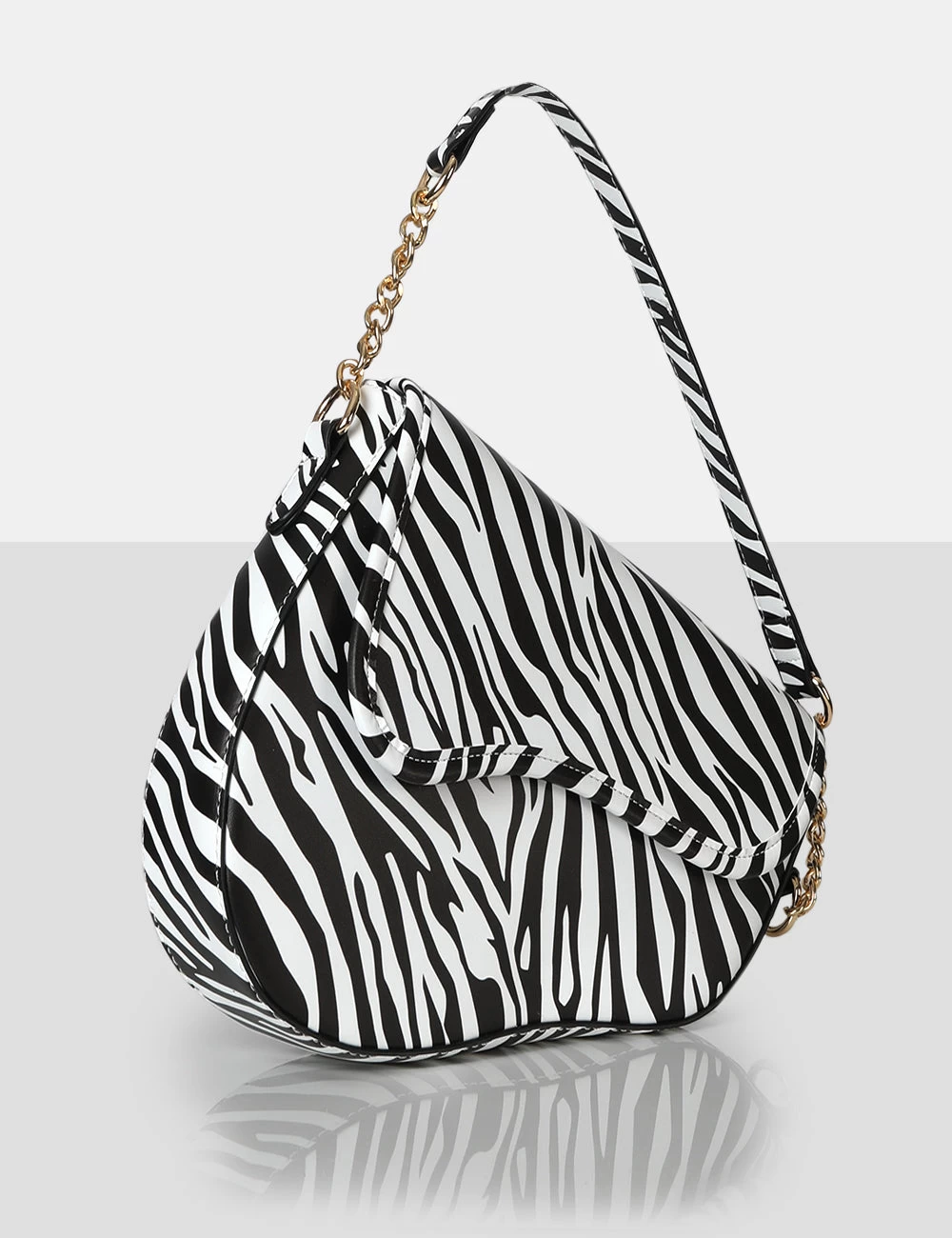 The Fox Zebra Saddle Shoulder Bag 2 The Fox Zebra Saddle Shoulder Bag - Image 2
