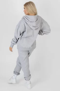 Oversized Zip Through Hoodie Grey Marl -Chic Step Shop 01.12.pt2 415