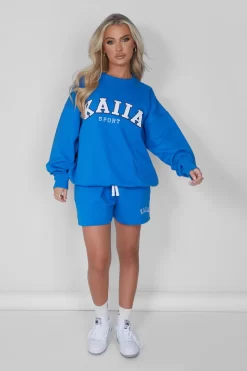 Kaiia Oversized Sweatshirt Cobalt Blue -Chic Step Shop 05.07rebekah1272 scaled