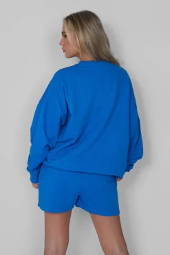 Kaiia Oversized Sweatshirt Cobalt Blue -Chic Step Shop 05.07rebekah1289 scaled