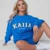 Kaiia Oversized Sweatshirt Cobalt Blue
