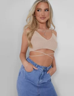 Public Desire Knitted Ribbed Bralet Nude -Chic Step Shop 05.07rebekah1587 scaled