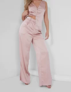 Public Desire Button Detail Satin Waistcoat Top Pink -Chic Step Shop 05.07rebekah1701 8a483607 a5f5 486b 84f4 9cc3b4e7210e scaled