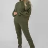 Seam Front 90S Joggers Khaki