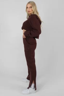 Kaiia Tonal Embroidered Joggers Dark Brown -Chic Step Shop 07.01 381 a724a125 e466 4afa a07b f7b906e99151