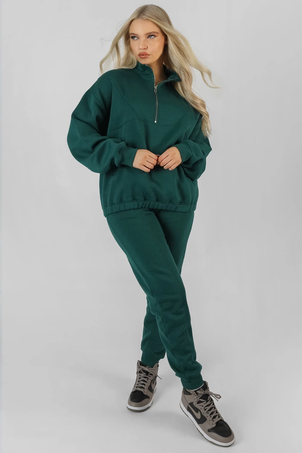 Seam Front 90S Joggers Forest Green 1 Seam Front 90S Joggers Forest Green