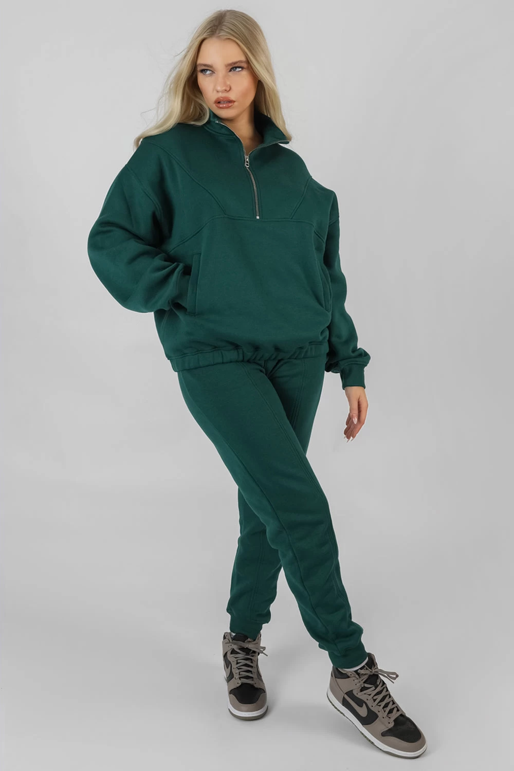 Seam Front 90S Joggers Forest Green 4 Seam Front 90S Joggers Forest Green - Image 4