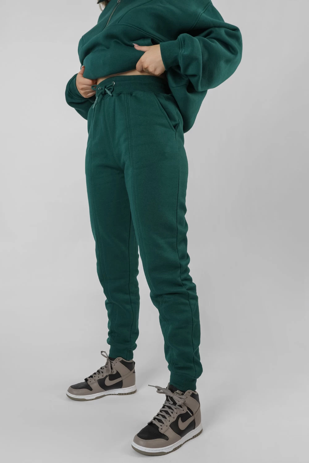 Seam Front 90S Joggers Forest Green 2 Seam Front 90S Joggers Forest Green - Image 2
