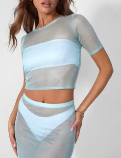 Sheer Shimmer Knitted Maxi Skirt Blue -Chic Step Shop 08.06annabel0440copy2 scaled