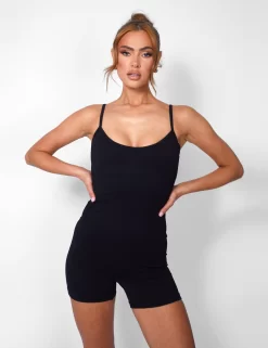 Seamless Unitard Playsuit Black -Chic Step Shop 08.06annabel0461 scaled