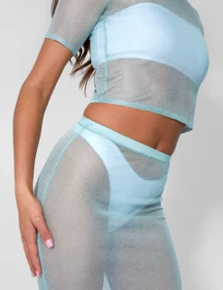 Sheer Shimmer Knitted T-shirt Top Blue -Chic Step Shop 08.06annabel0471copy2 scaled