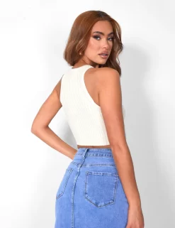 Public Desire Knitted Ribbed Racer Top White 9 Public Desire Knitted Ribbed Racer Top White -Chic Step Shop 08.06annabel0546copy2 scaled