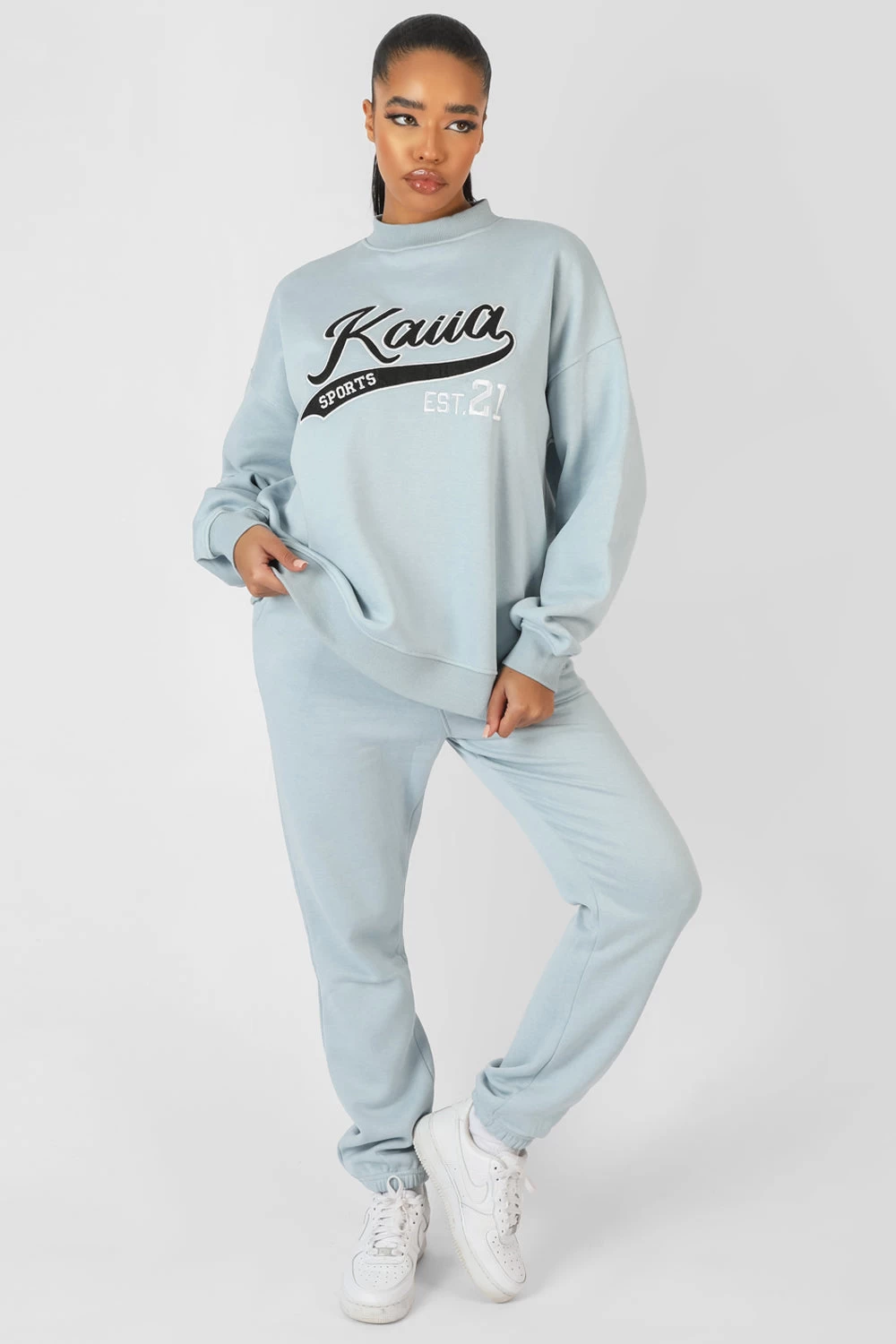 Varsity 90'S Joggers Ice Blue 3 Varsity 90'S Joggers Ice Blue - Image 3