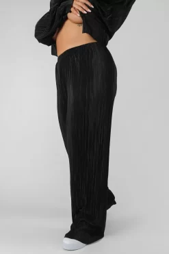 Curve Plisse Trouser Black 7 Curve Plisse Trouser Black -Chic Step Shop 08.12.21 440