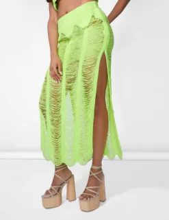 Ladder Detail Maxi Skirt Green -Chic Step Shop 09.06carmen1260 scaled