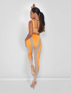 Mesh Insert Leggings Orange -Chic Step Shop 09.06carmen1823copy scaled