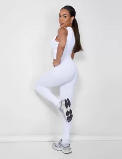 Seamless V Front Sleeveless Unitard White 7 Seamless V Front Sleeveless Unitard White -Chic Step Shop 09.06carmen2028copy scaled