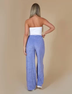 Towelling Wide Leg Joggers Purple -Chic Step Shop 12.040856copy scaled