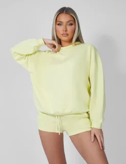 Amalfi Coast Embroidered Oversized Sweatshirt Lemon 7 Amalfi Coast Embroidered Oversized Sweatshirt Lemon -Chic Step Shop 12.041161copy