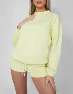 Amalfi Coast Embroidered Oversized Sweatshirt Lemon 8 Amalfi Coast Embroidered Oversized Sweatshirt Lemon -Chic Step Shop 12.041167copy