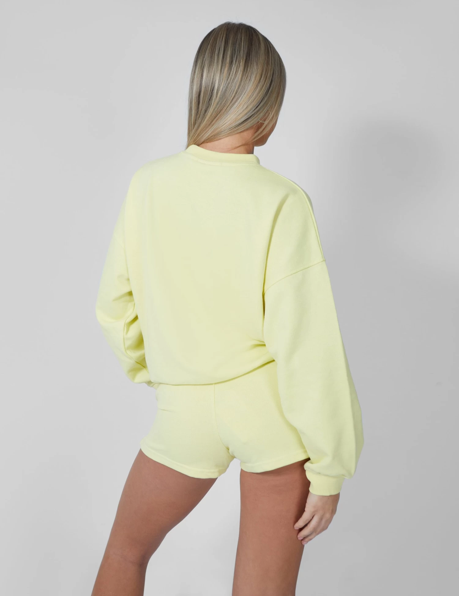 Amalfi Coast Embroidered Oversized Sweatshirt Lemon 5 Amalfi Coast Embroidered Oversized Sweatshirt Lemon - Image 5