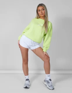 Graphic Oversized Sweatshirt Lime 12 Graphic Oversized Sweatshirt Lime -Chic Step Shop 12.041417 scaled