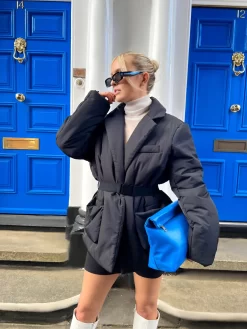 The Aria Cobalt Folded Detail Clutch Bag -Chic Step Shop 123450038 scaled