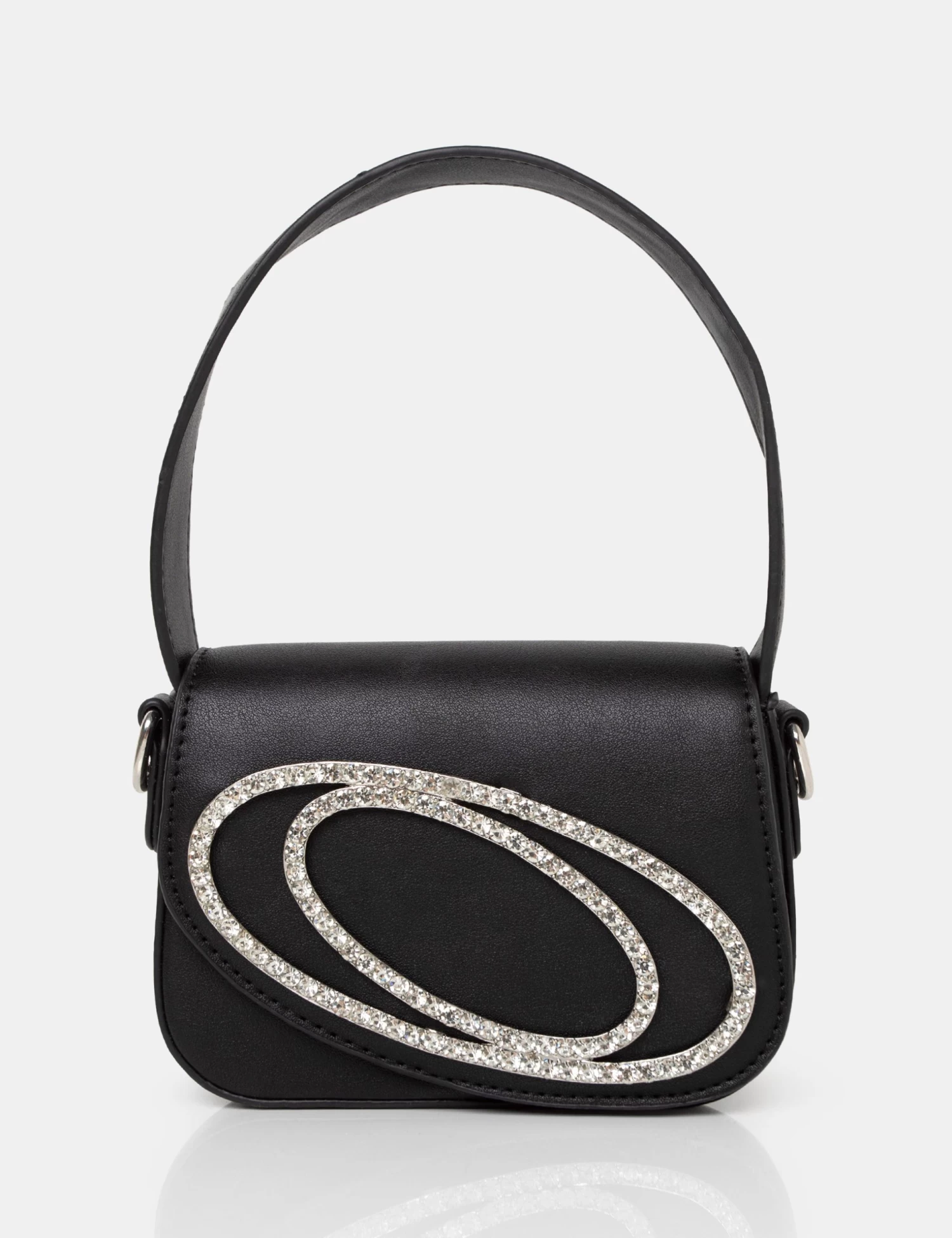 The Tonic Black Pu Diamante Mini Grab Bag 1 The Tonic Black Pu Diamante Mini Grab Bag