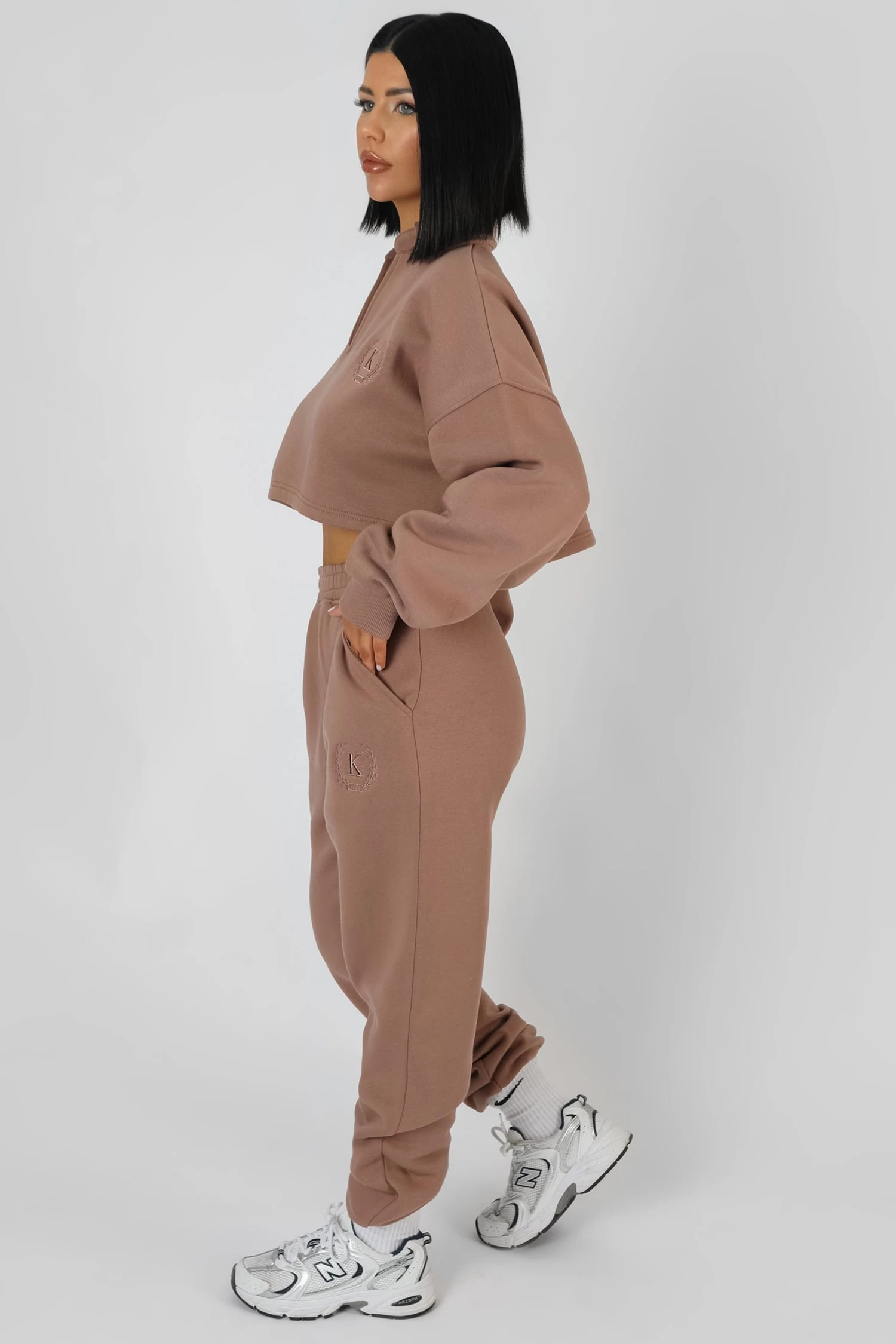 Embroidered 90'S Joggers Frappe 3 Embroidered 90'S Joggers Frappe - Image 3