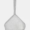 The Marilyn Silver Diamante Mini Pouch Party Bag