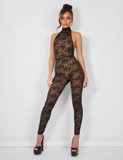 Second Skin Lace High Neck Jumpsuit Black -Chic Step Shop 1 7de4f8c1 cce6 4cc7 b50b 0f8620805170 scaled