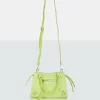 The Haven Lime Grain Pu Mini Tote Bag