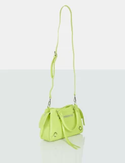 The Haven Lime Grain Pu Mini Tote Bag -Chic Step Shop 29 9 22 publicdesire2147
