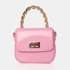 The Bridgerton Baby Pink Patenet Mini Bag