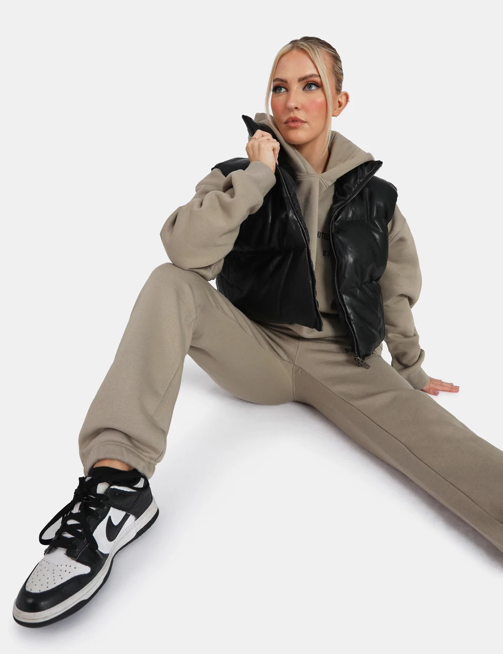 Pu Cropped Gilet Black 8 Pu Cropped Gilet Black - Image 8