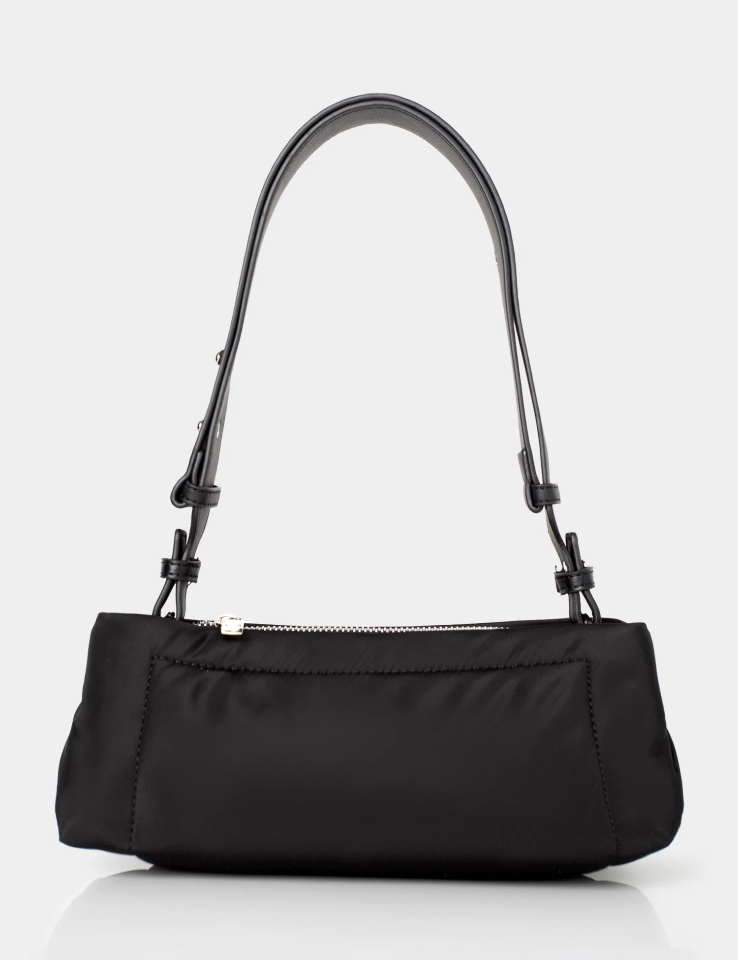 The Ludo Black Nylon Elongated Shoulder Bag 1 The Ludo Black Nylon Elongated Shoulder Bag