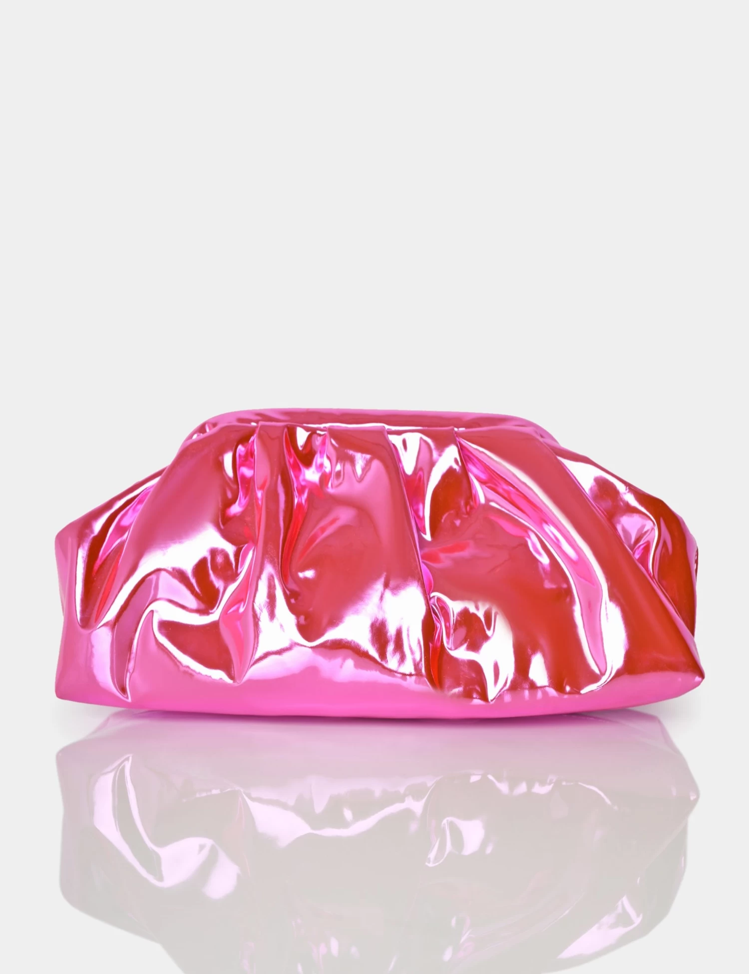 The Project Pink Iridescent Metallic Clutch Bag 1 The Project Pink Iridescent Metallic Clutch Bag