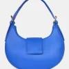 The Irie Cobalt Blue PU Circular Buckle Strap Grab Bag
