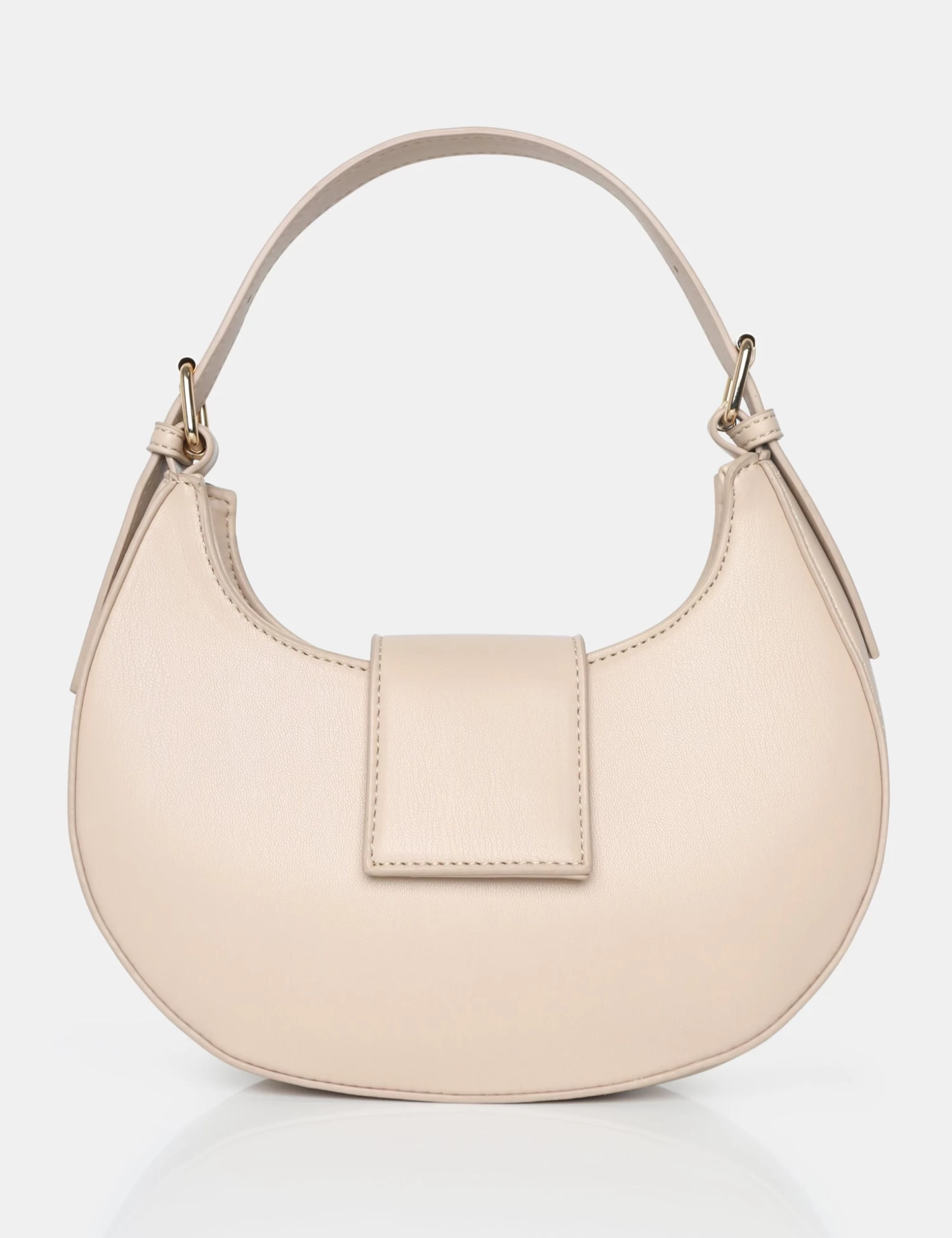 The Irie Stone PU Circular Buckle Strap Grab Bag 1 The Irie Stone PU Circular Buckle Strap Grab Bag