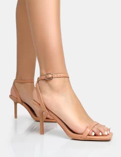 Yara Nude Pu Barely There Mid Stiletto Heels -Chic Step Shop 3 e388115d 918a 4836 8a5c c78aa13dc3c0 scaled