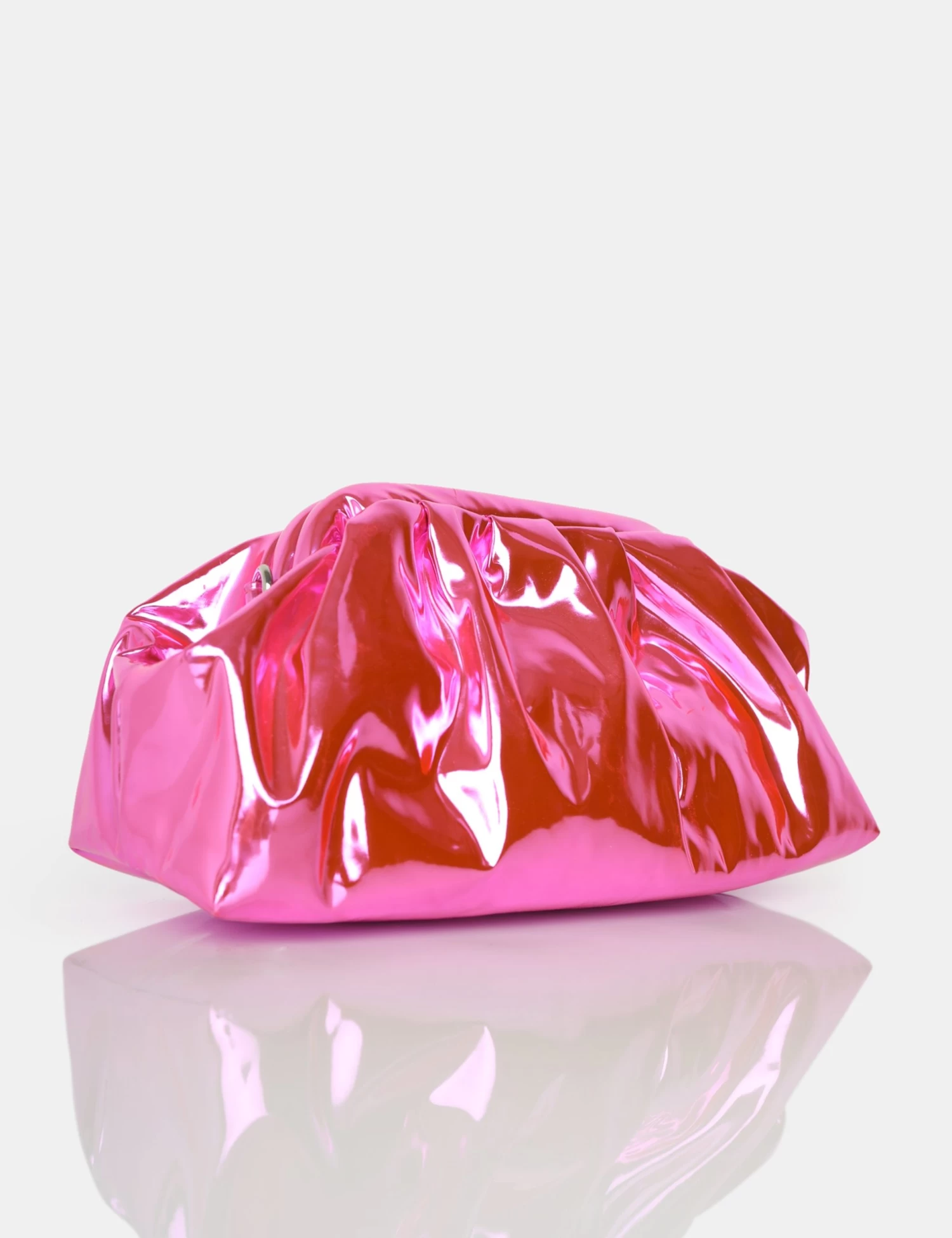 The Project Pink Iridescent Metallic Clutch Bag 2 The Project Pink Iridescent Metallic Clutch Bag - Image 2