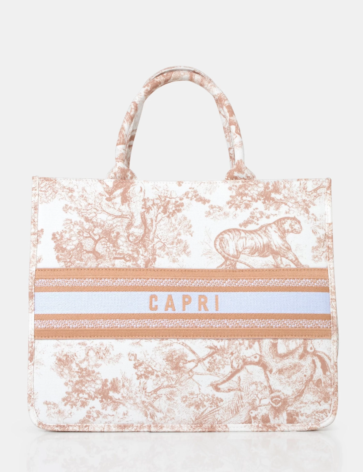 The Capri Nude Oversized Canvas Tote Bag 2 The Capri Nude Oversized Canvas Tote Bag - Image 2