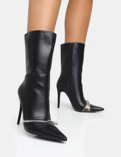 Pitstop Black Pu Zip Detail Pointed Toe Stiletto Heel Ankle Boots 10 Pitstop Black Pu Zip Detail Pointed Toe Stiletto Heel Ankle Boots -Chic Step Shop 4 ce8ca268 295a 4ba4 80bb fbff05db12bb scaled
